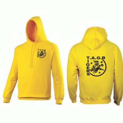 Yellow tiger hoodie 